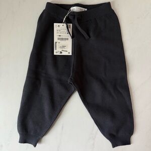 NWT Zara Kids Charcoal 12-18m Joggers